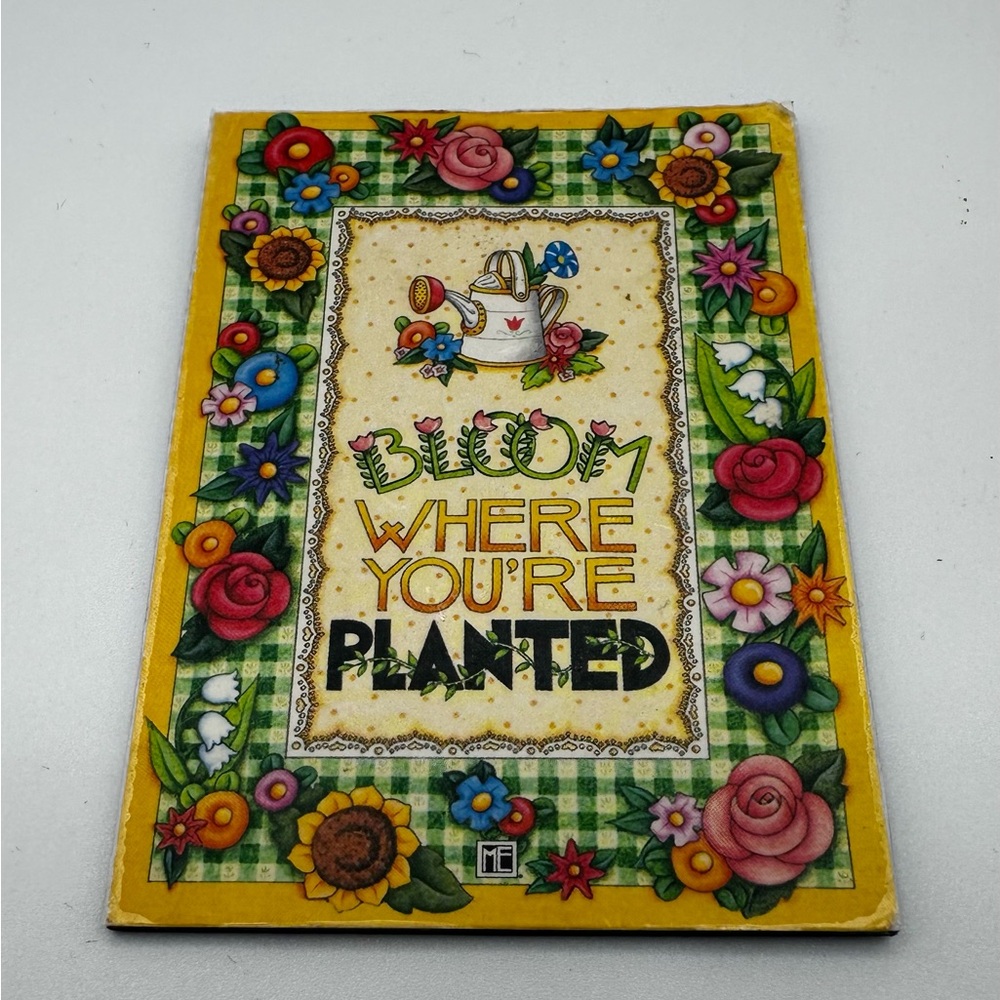 Mary Engelbreit Bloom Where You’re Planted Magnet Punch Studio Vintage Floral
